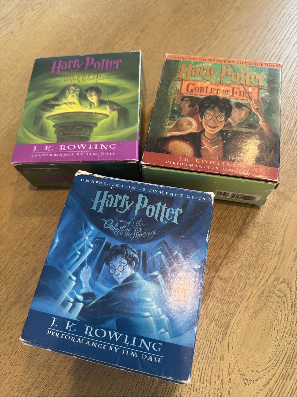 Harry Potter Audiobook Box Set Bundle - 3 Boxes